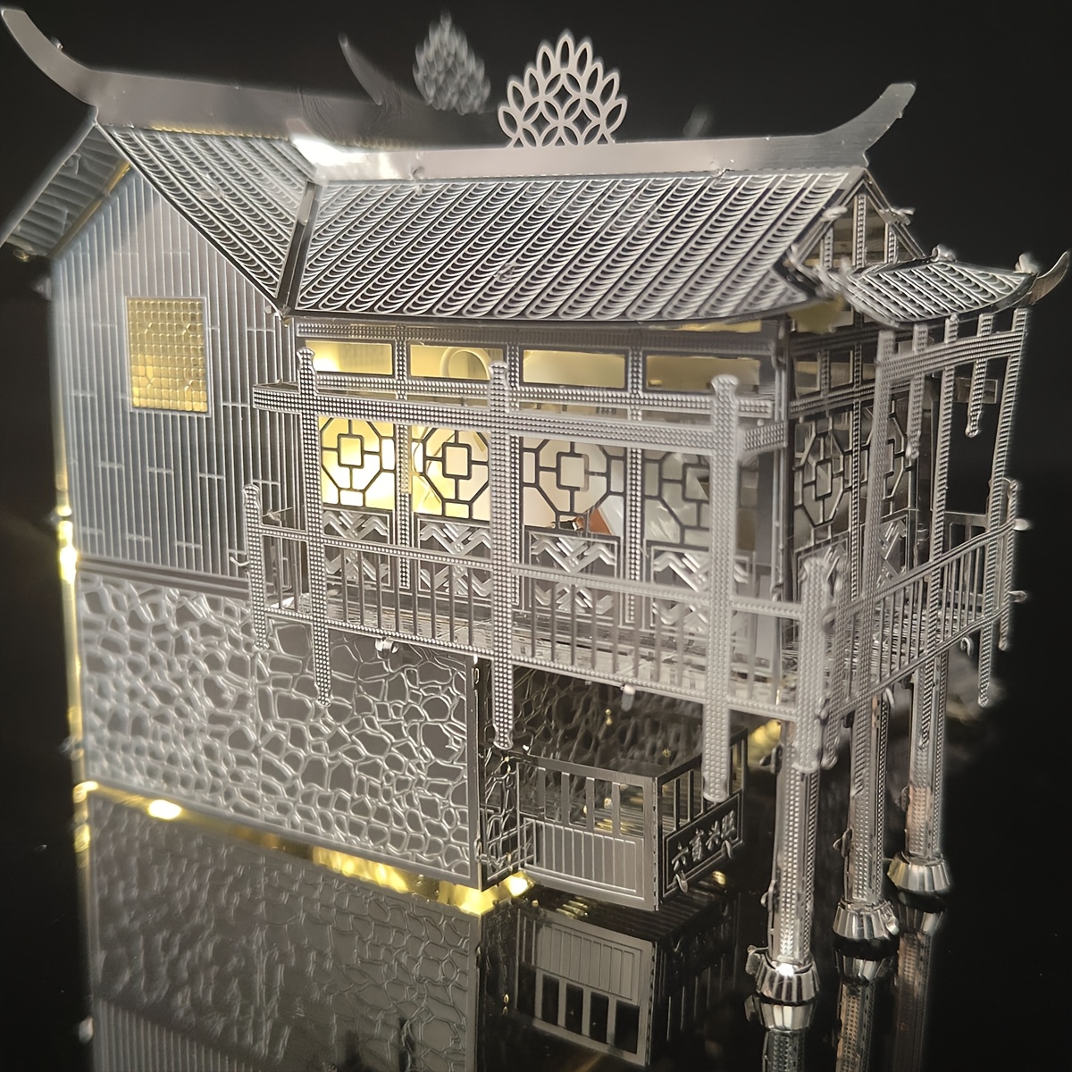 DIY Metal Assembly Toy House Model 3D Puzzle Kit